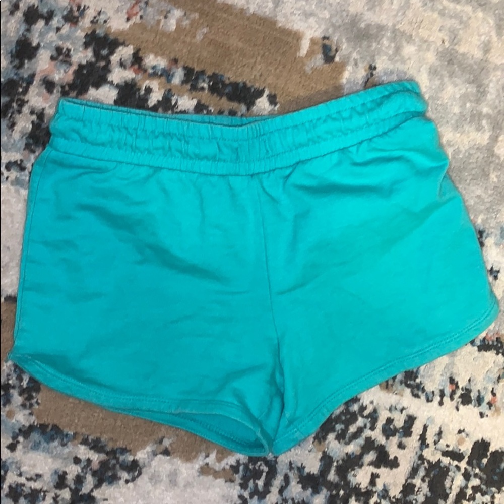 Teal girls shorts L